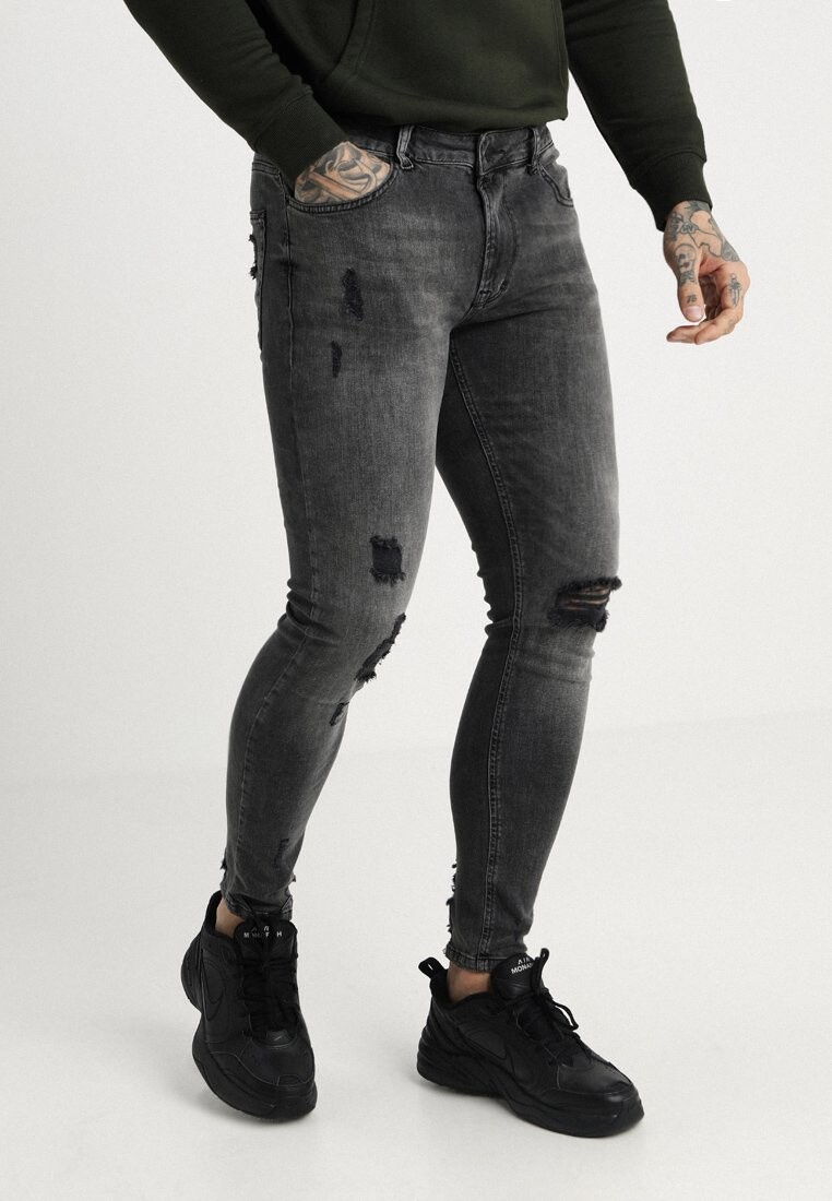 

Джинсы Skinny Fit Pier One, черный деним