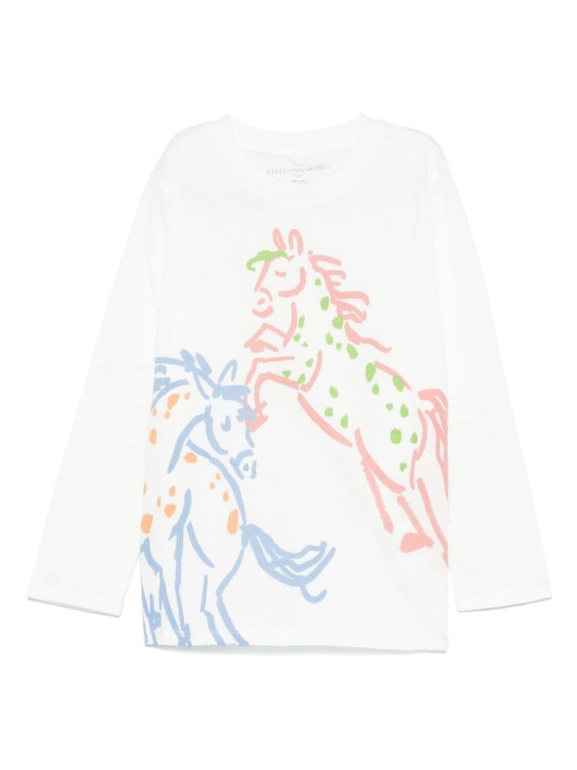 

Stella McCartney Kids футболка с иллюстрацией и принтом, белый