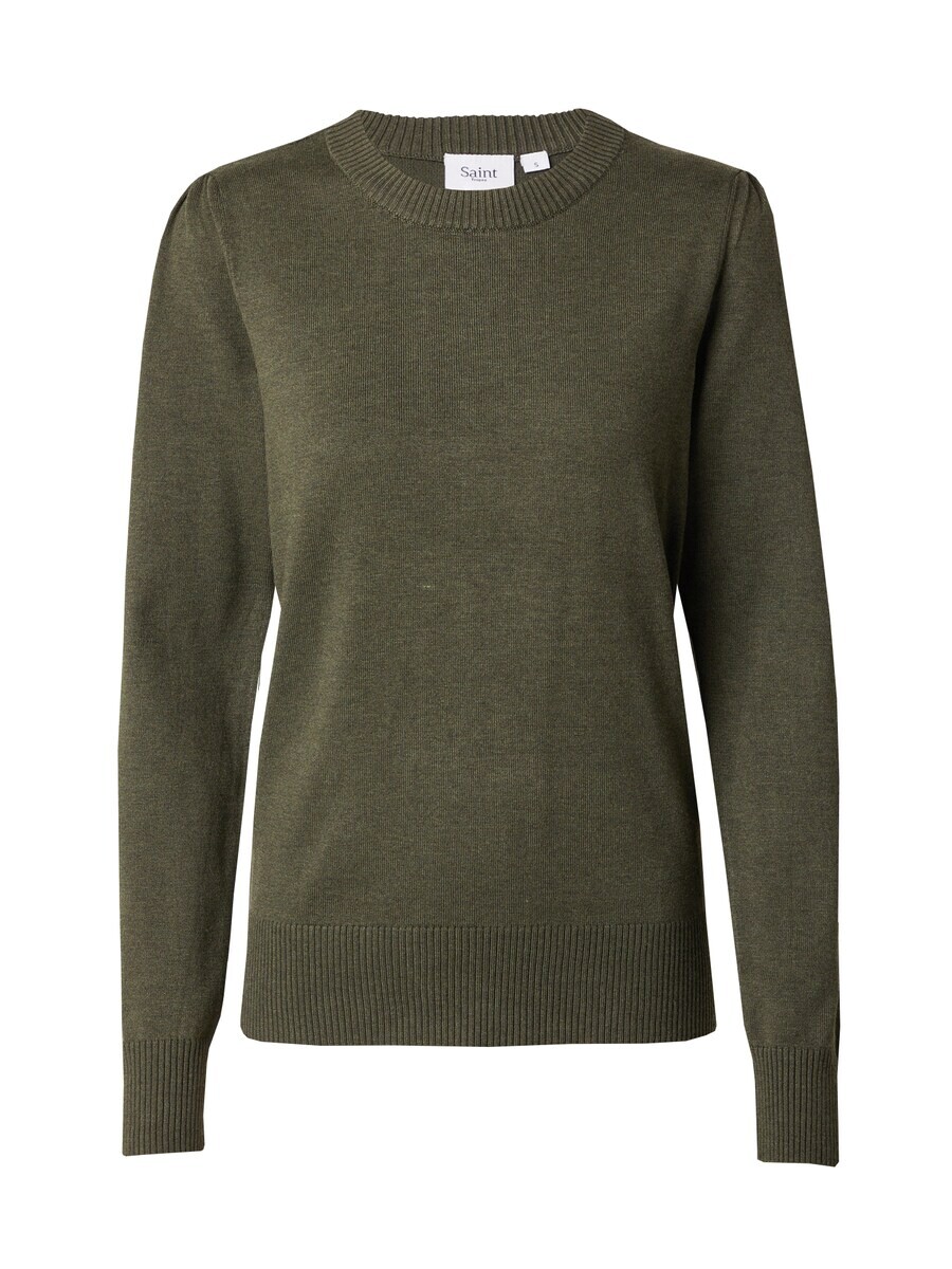 

Тонкий вязаный свитер SAINT TROPEZ Sweater Mila, оливковый