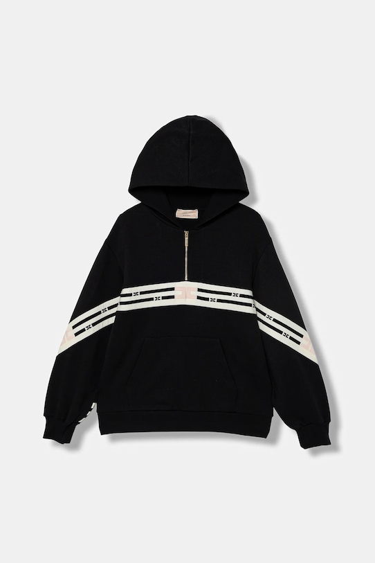 

Детская хлопковая толстовка Elisabetta Franchi, черный