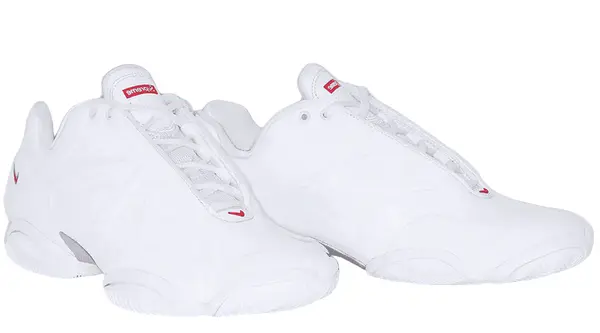 Кроссовки x supreme air zoom courtposite 'white' Nike, белый — фото 3