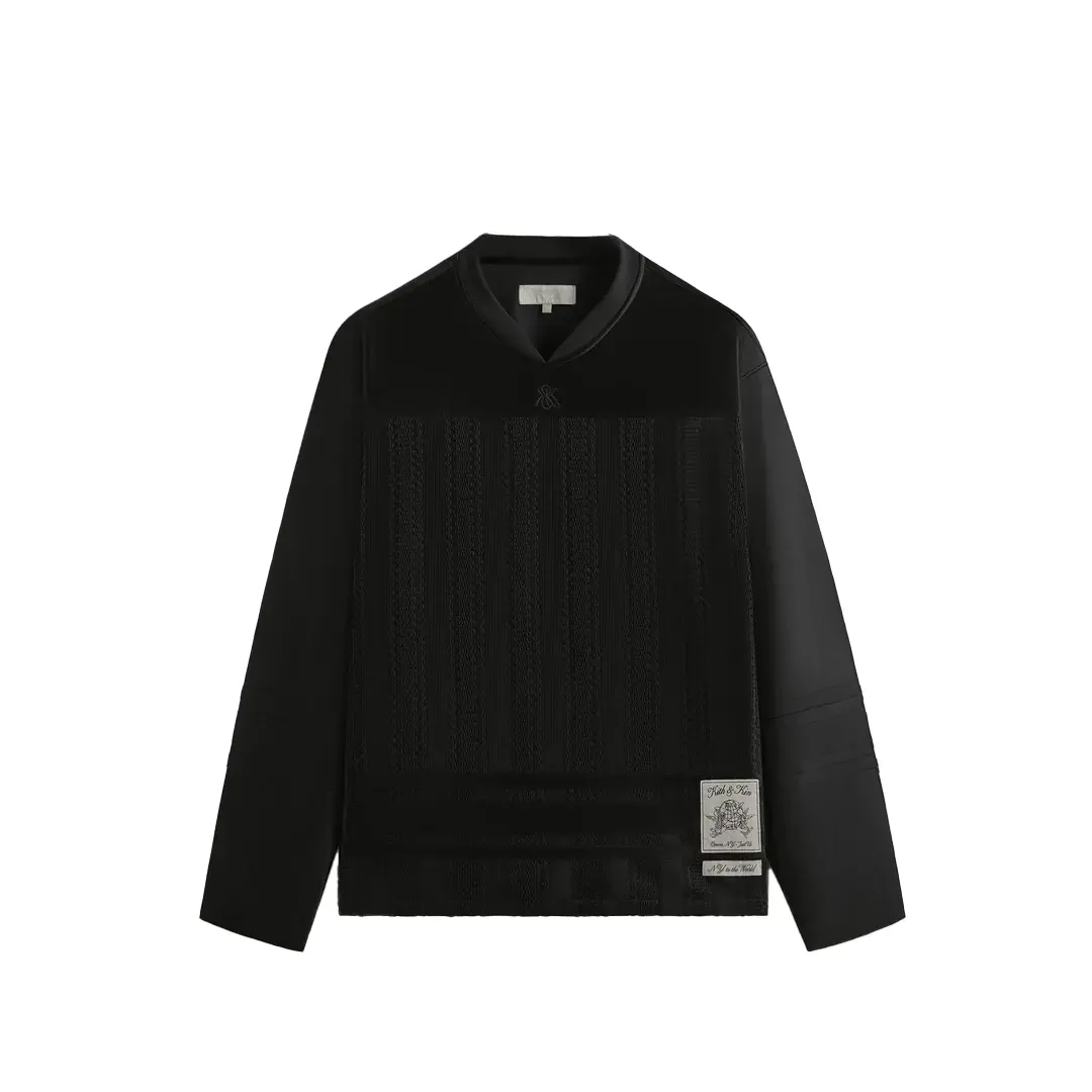 

Толстовка Malik Lace Combo Jersey KITH, черный
