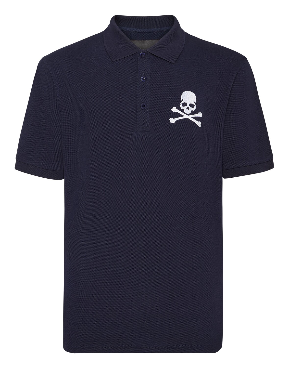 

Рубашка-поло из пике SS Skull&Bones Philipp Plein, цвет Dark Blue