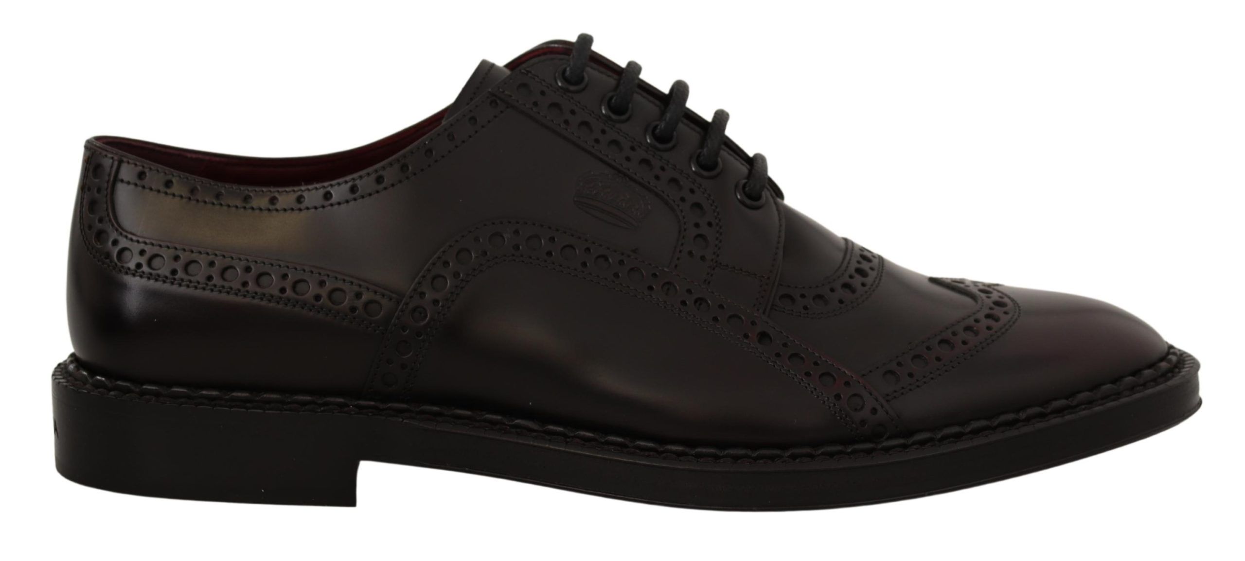 

Элегантные фиолетовые кожаные туфли дерби Dolce & Gabbana