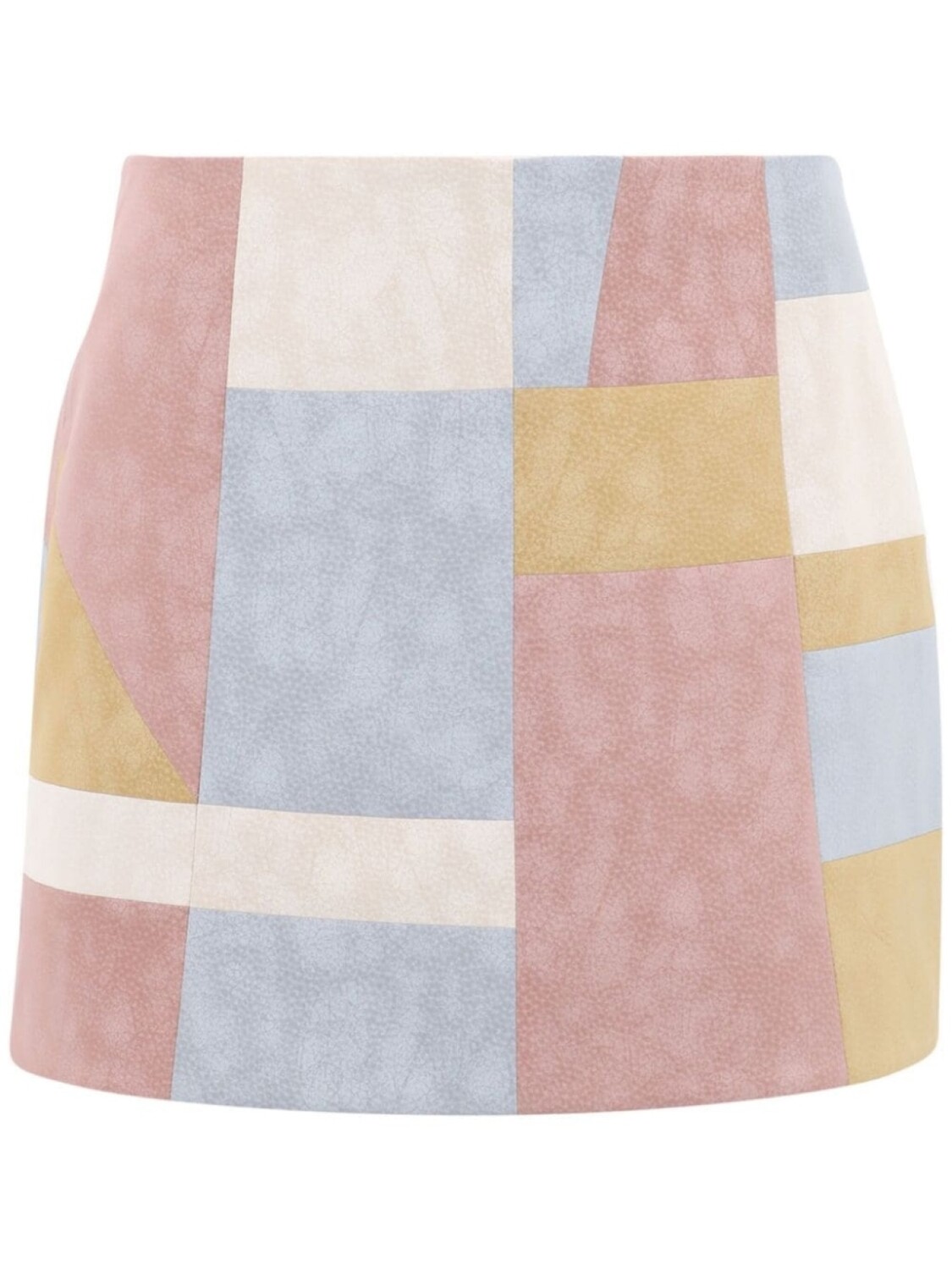 

Alexis Toni patchwork miniskirt, синий