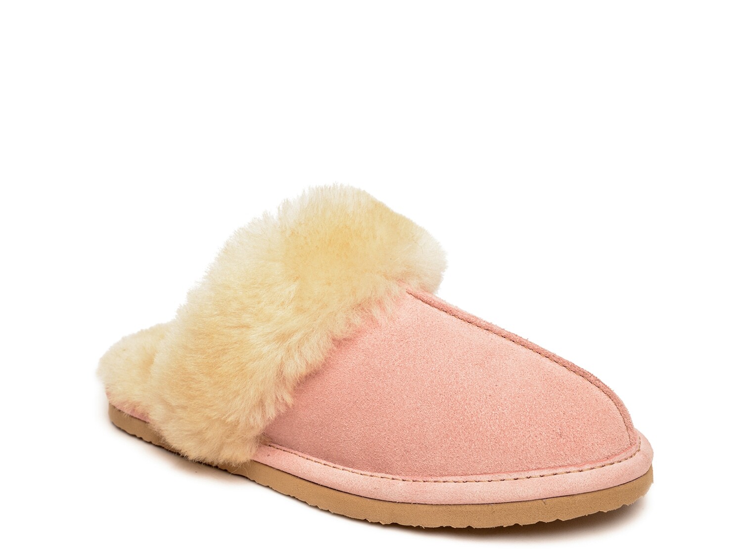 

Шлепанцы из овчины Миннетонка Minnetonka, розовый