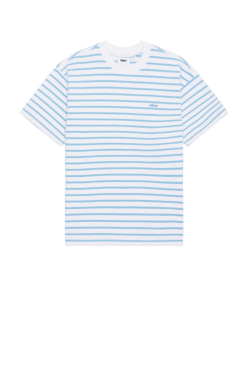 

Расслабленная футболка из жаккарда Observe Obey, white multi