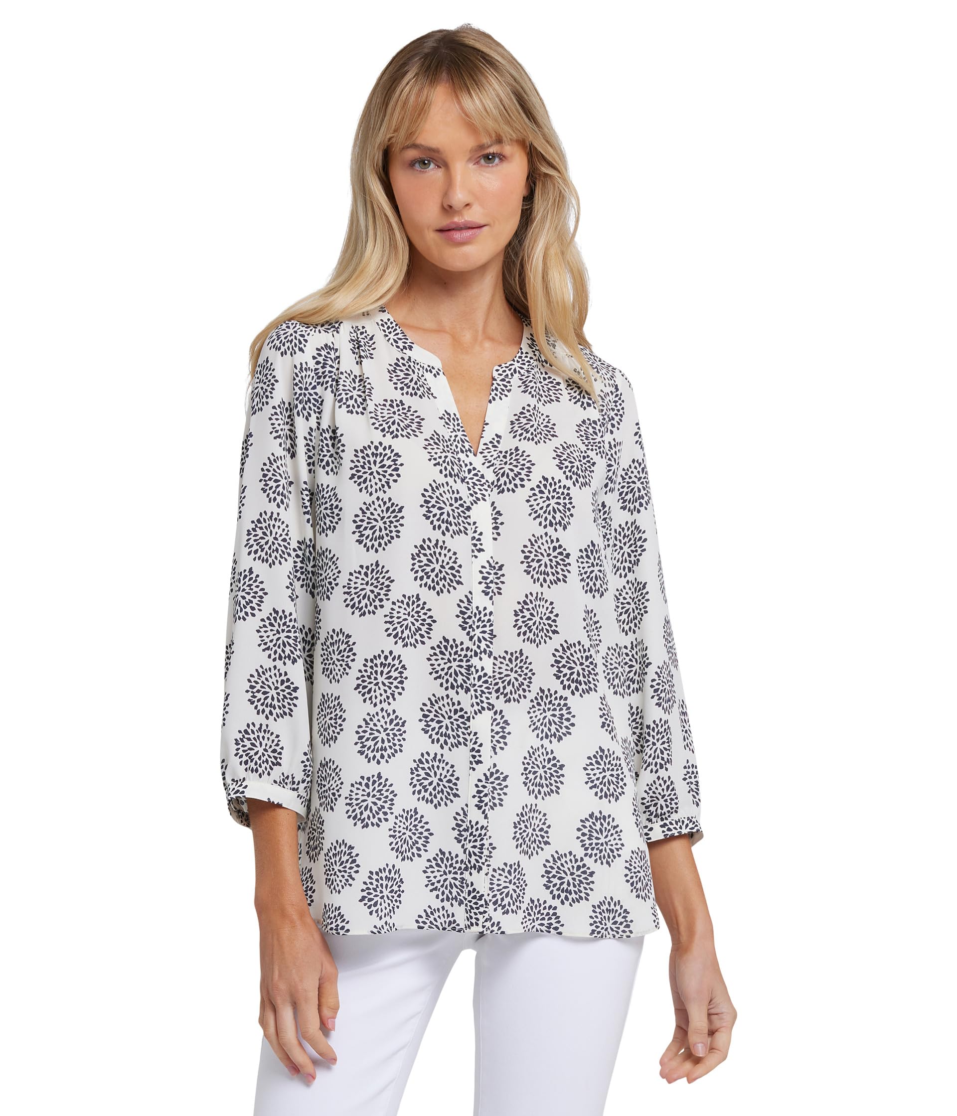 

Блуза NYDJ Pintuck Blouse, La Casa BlancaSee Less