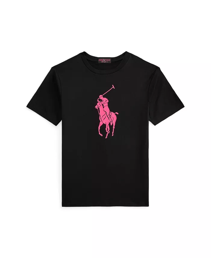 

Футболка Big Boys Pink Pony из хлопкового джерси Polo Ralph Lauren, розовый