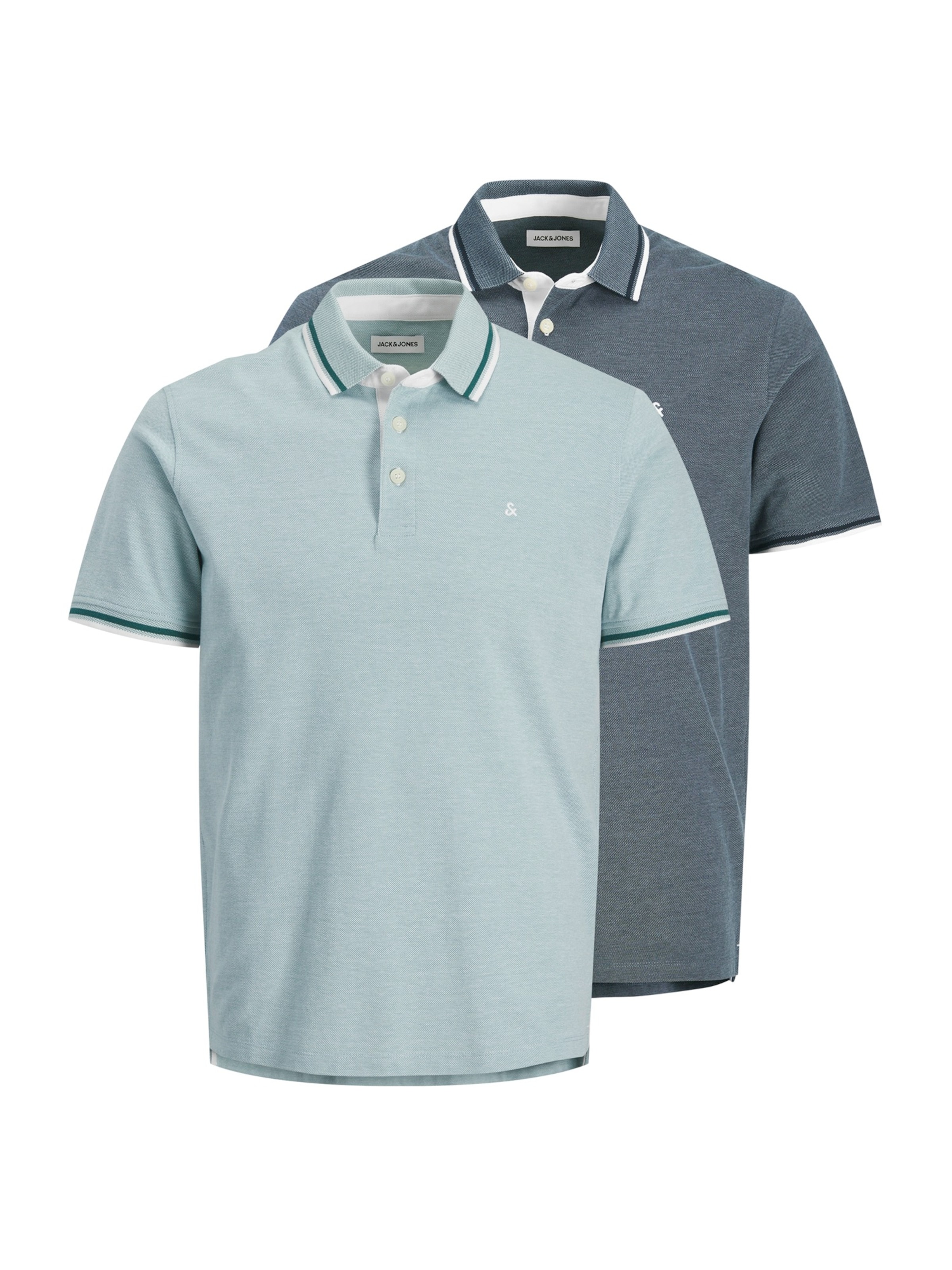 

JACK & JONES Футболка 'JJEPAULOS' в цветах Navy, Mint, Dark Green