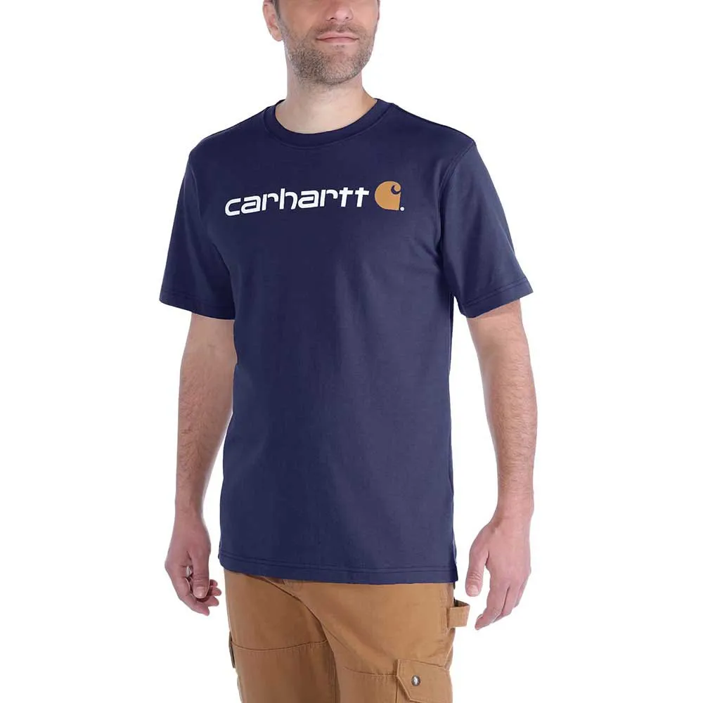 

Футболка с коротким рукавом Carhartt Core Logo Relaxed Fit, синий