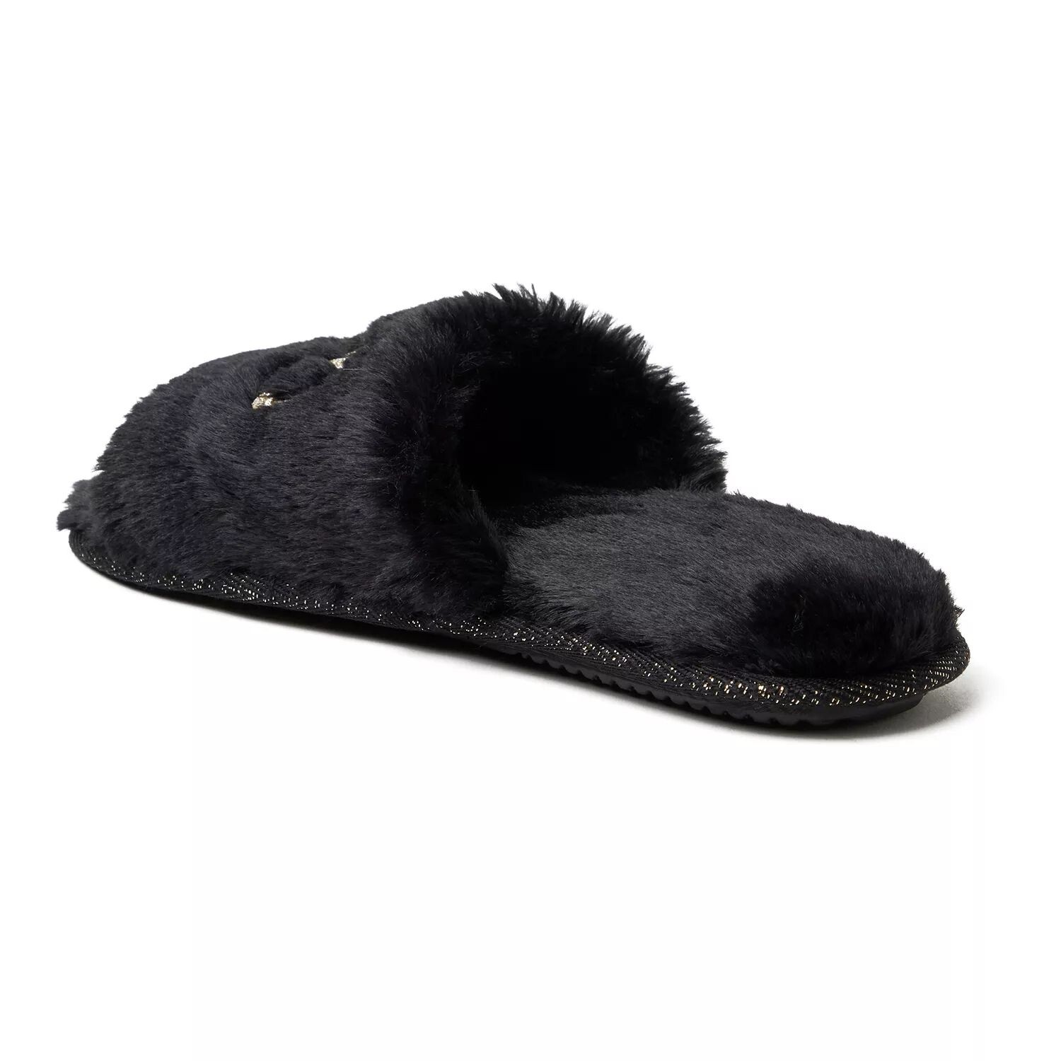 Dearfoams Свадебные женские шлепанцы из искусственного меха "I Do Crew" Dearfoams, черный