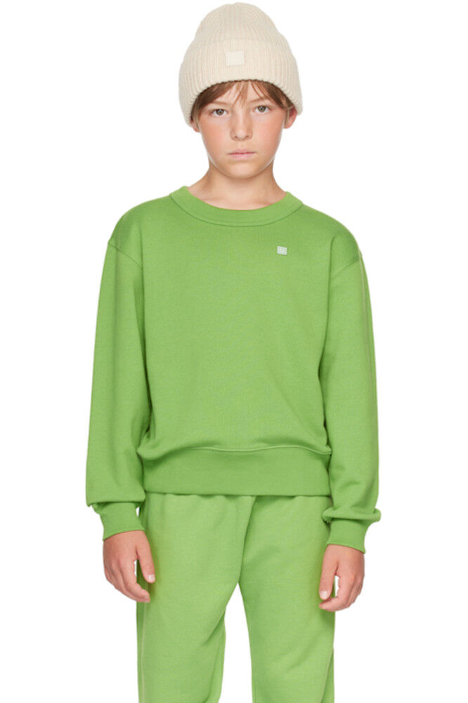 

Детская зеленая толстовка с нашивками Acne Studios