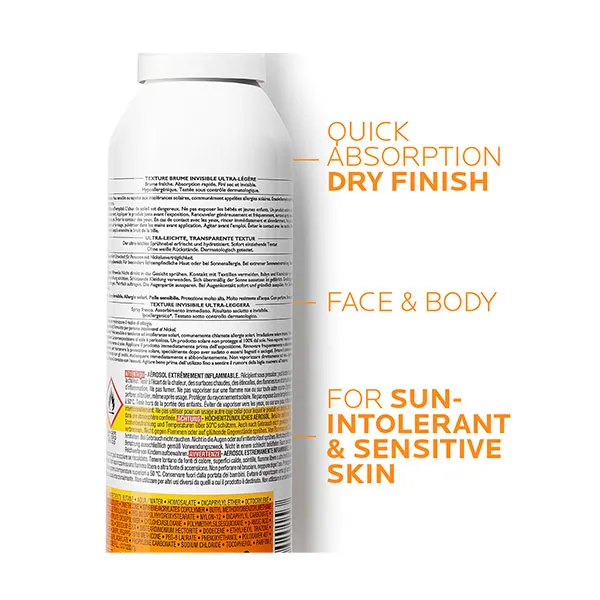 Солнцезащитный туман для тела Anthelios Xl Ultra-Light Invisible Mist Spf50+ La Roche Posay, 200 ml — фото 4
