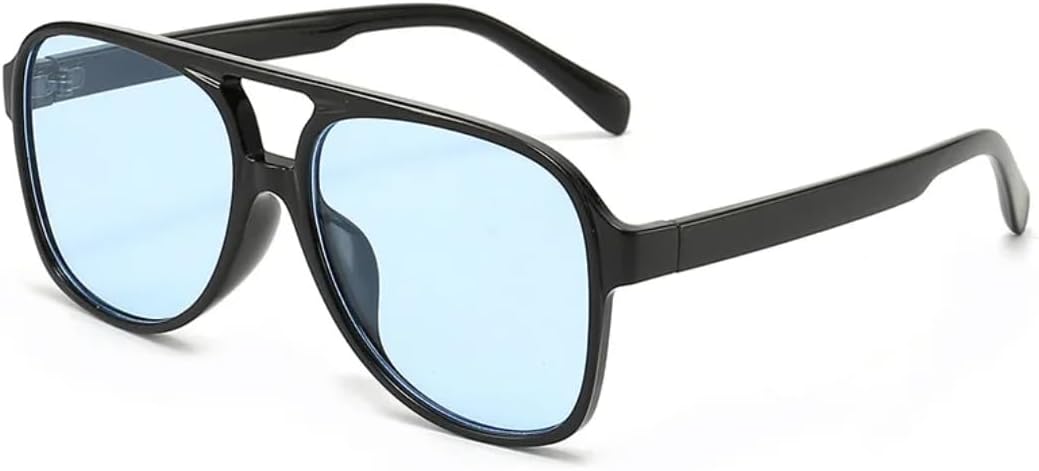 

Солнцезащитные очки с защитой от УФ-излучения UV400 | Двойные перемычки, панк-стиль, разноцветные линзы | Для женщин и мужчин, для занятий спортом на открытом воздухе и вождения DSVIGF, Black-blue