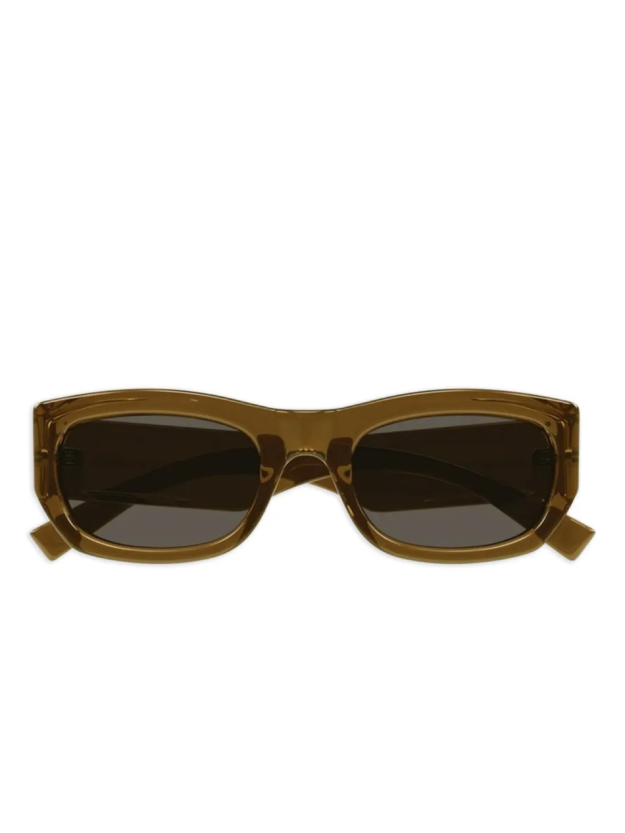 

Saint Laurent Eyewear солнцезащитные очки в квадратной оправе, коричневый