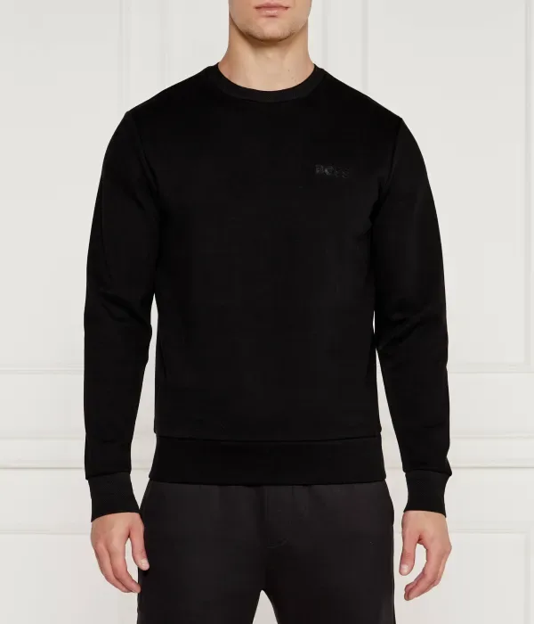 Толстовка Salbo Mirror regular fit Boss Green, черный