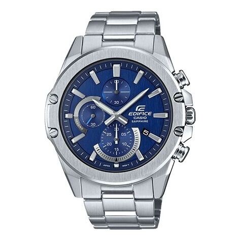 

Часы CASIO Waterproof EDIFICE Sapphire Crystal Mens Blue Analog, синий