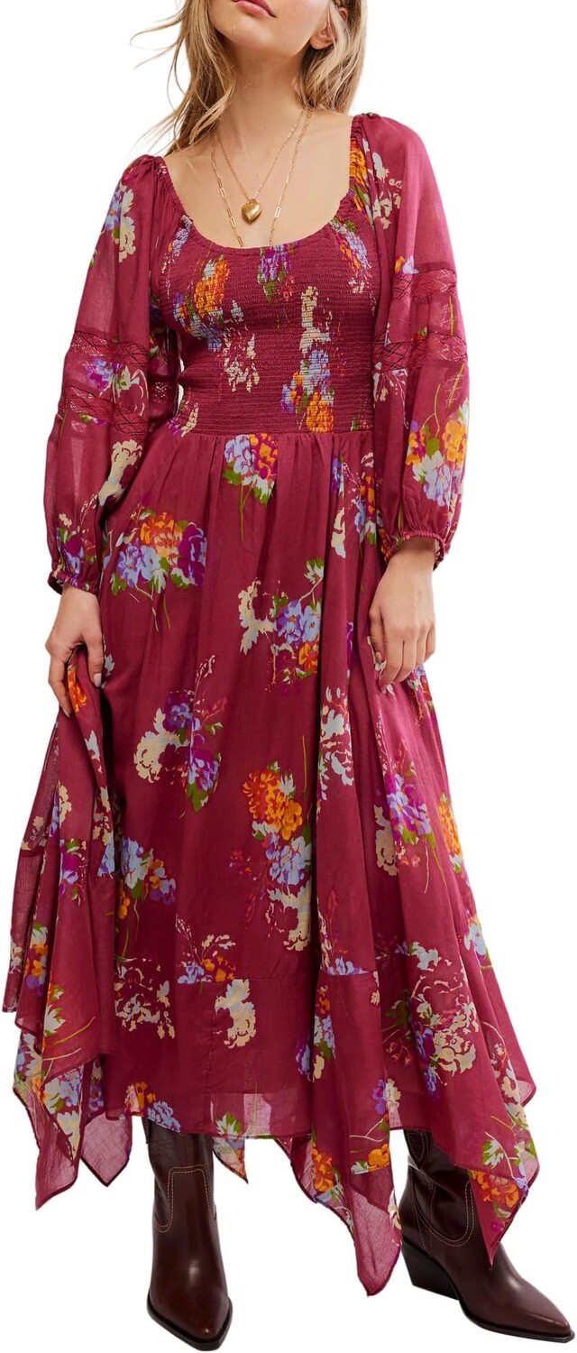 

Платье Free People Morning Glory Maxi, цвет Earth Red Combo