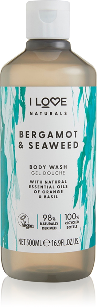 

Гель для душа Naturals с ароматом бергамота и морских водорослей I Love, 500 мл