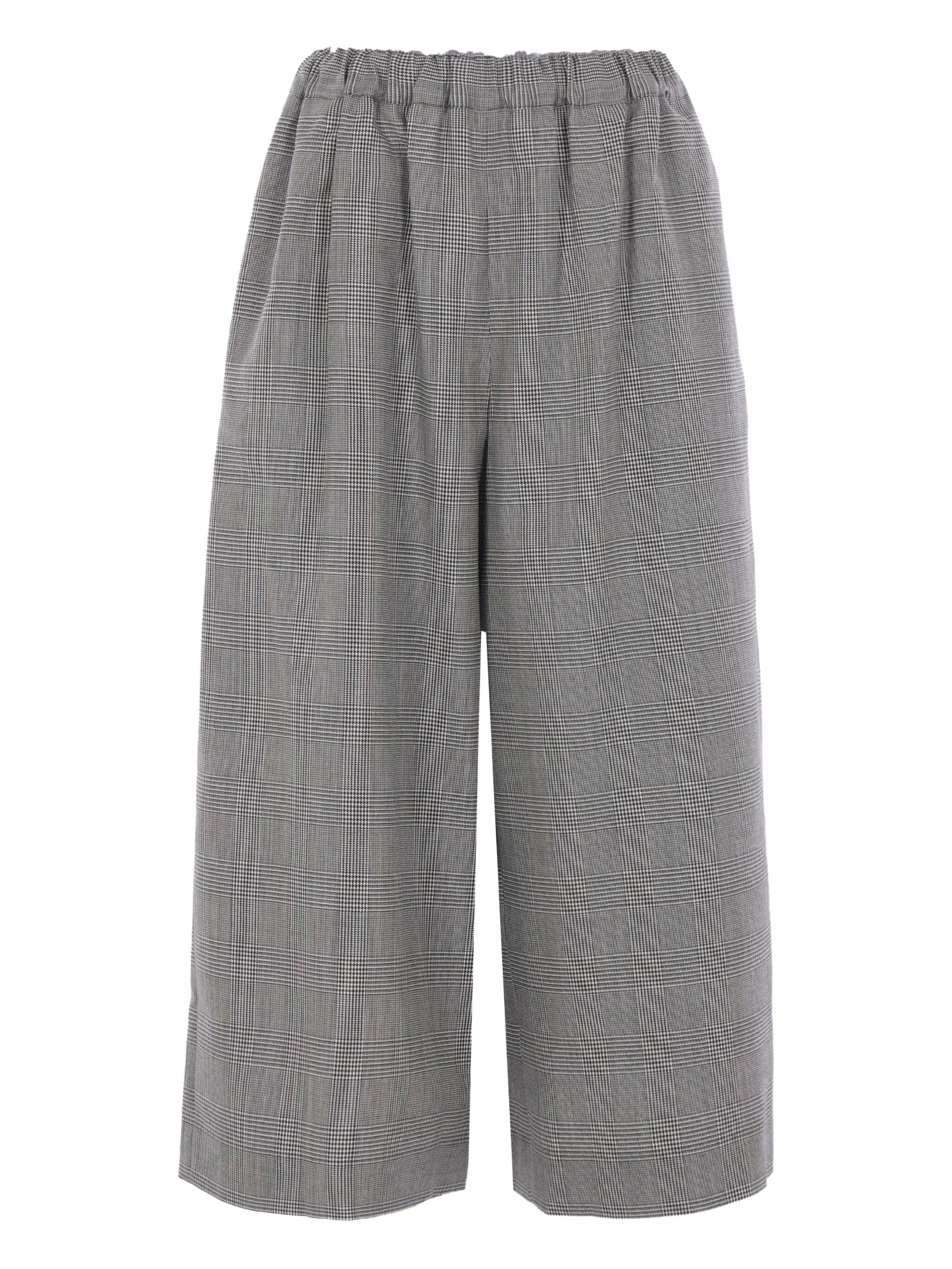 

Брюки в клетку на резинке Comme Des Garçons, серый