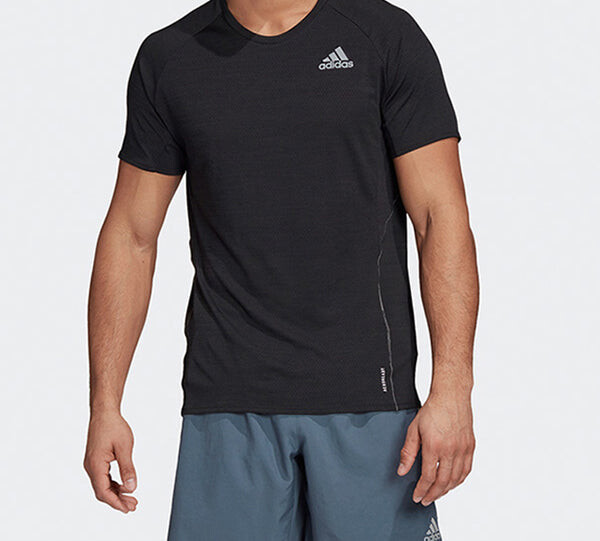 Футболка adidas Adi Runner Tee Running Sports Short Sleeve Black, черный — фото 3