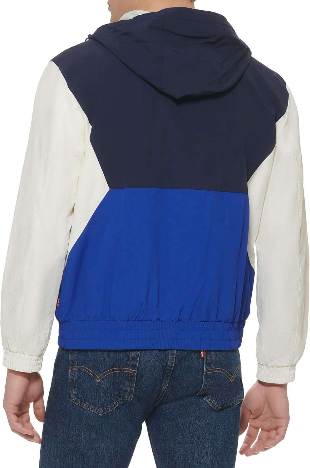 Levi's mens Мужская ретро-ветровка Levi's в цветных блоках, Royal Blue Color Block — фото 4