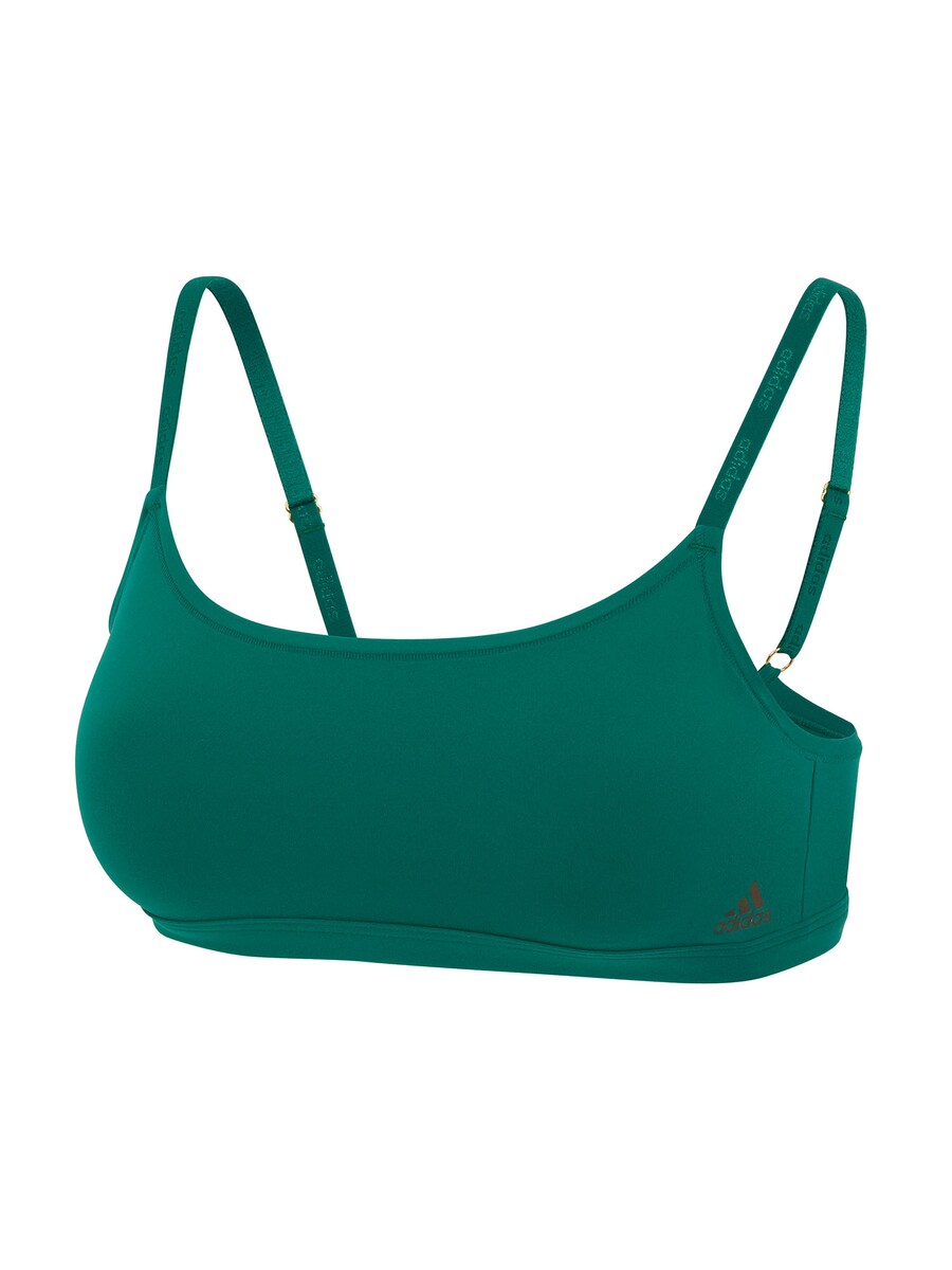 

Бюстгальтер-бралетт ADIDAS SPORTSWEAR Scoop Bralette - Sport Active Micro Body Fit, темно-зеленый