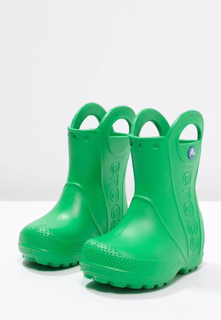 Резиновые сапоги Handle It Rain Boot Kids Crocs, цвет grass green — фото 3