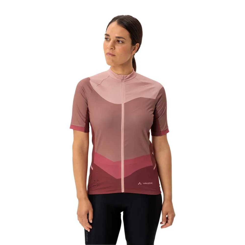 

Джерси с коротким рукавом VAUDE Posta Full Zip III, розовый