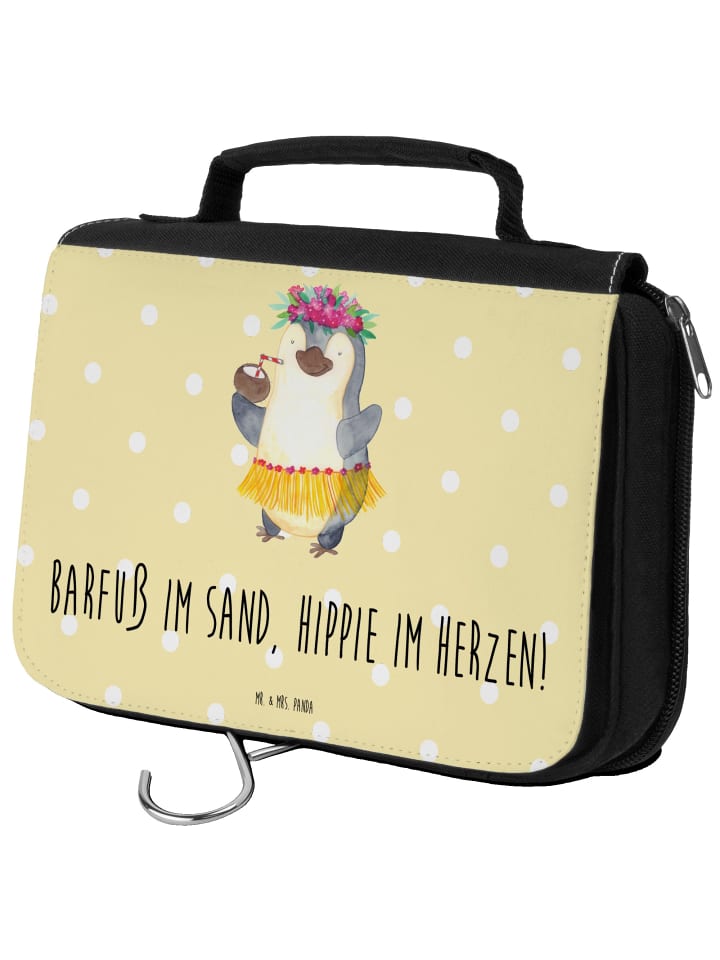 

Mr. & Mrs. Panda Сумочка для душа в стиле летнего хиппи с надписью, пастельно-желтого цвета