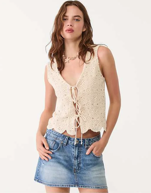 

Джинсовая юбка-юбка Stradivarius D62 перекрашенного синего цвета