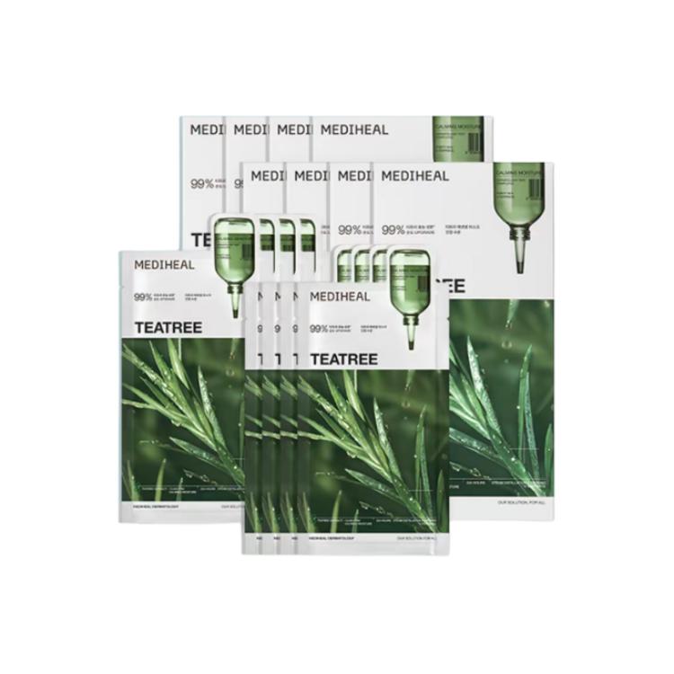 

Маска для лица Meidihuier Tea Tree успокаивающая и стабилизирующая, увлажняющая и освежающая MEDIHEAL, 32 pcs