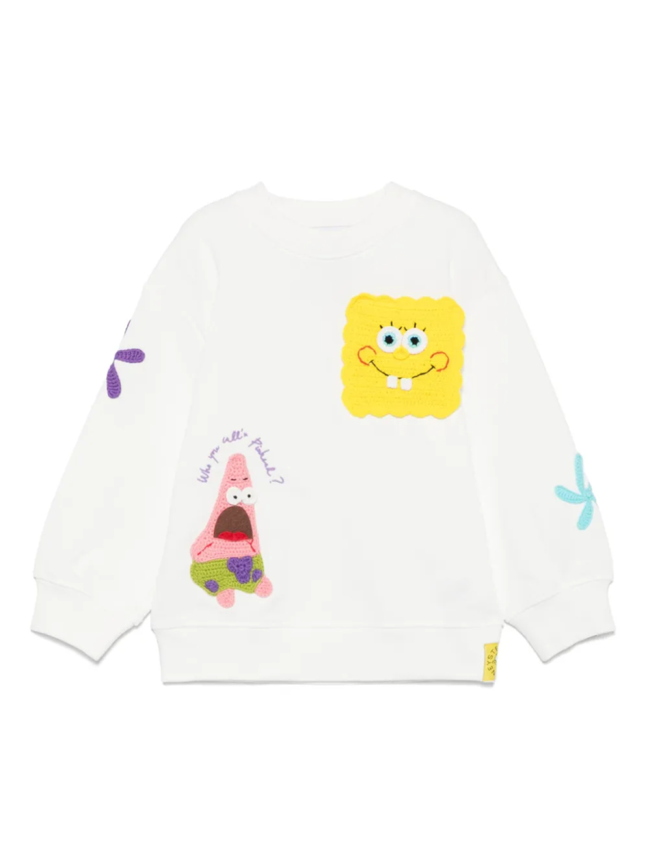 

Stella McCartney Kids толстовка с нашивкой, белый