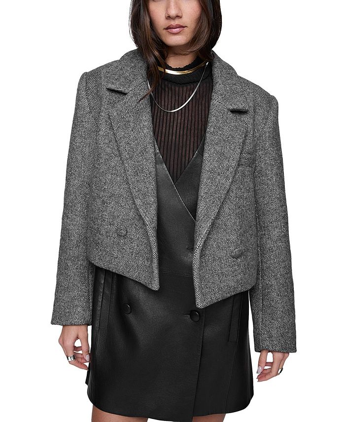 

Укороченное пальто Margo Rebecca Minkoff, серый