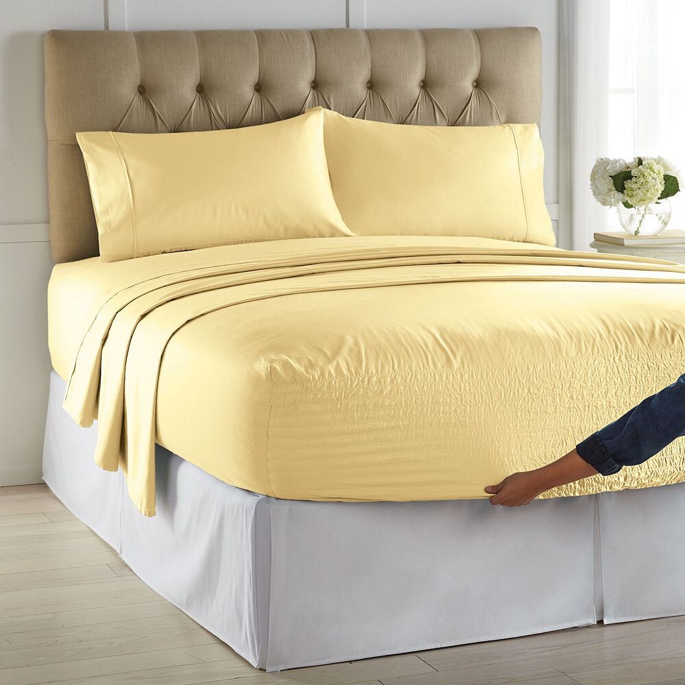 

BrylaneHome Bed Tite Комплект простыней из микрофибры, цвет Lemon