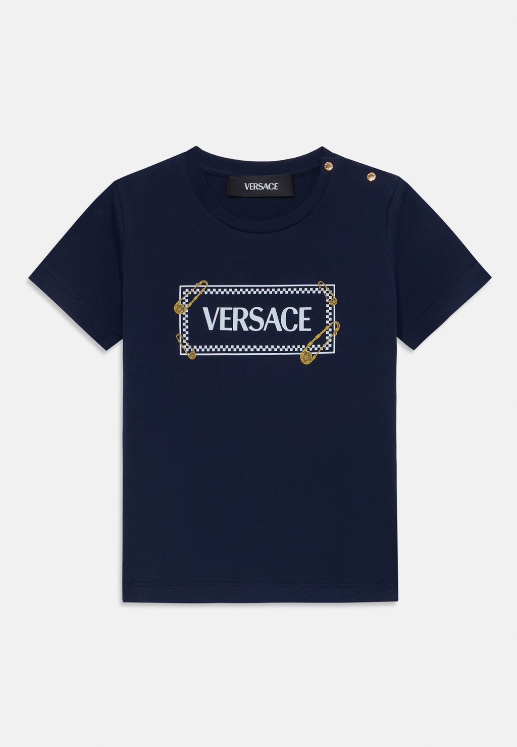 

Футболка с принтом 90S VINTAGE LOGO KIDS PRINT UNISEX Versace, синий
