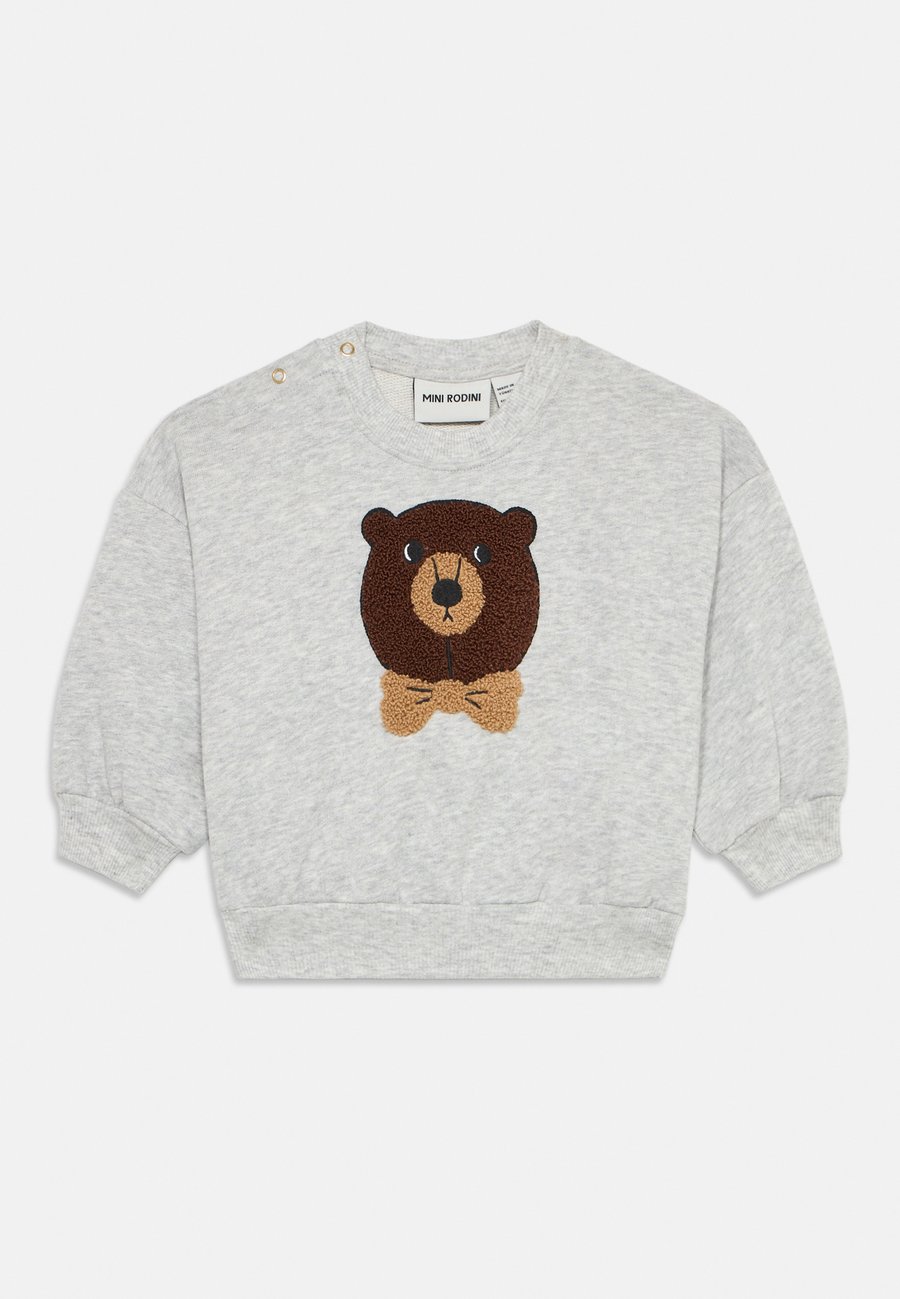 Толстовка Mini Rodini BEAR UNISEX, Grey Melange/Grey