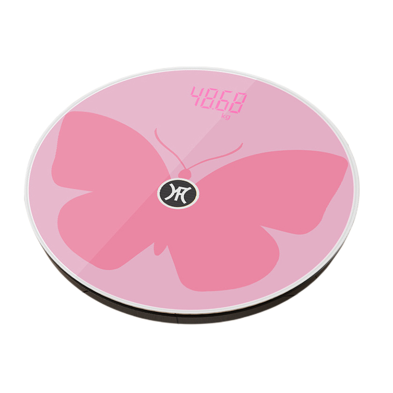 

Весы для измерения процента жира в организме ZHIYILIANGPIN, Light Energy Charging Hidden Screen Butterfly Powder Fat Scale