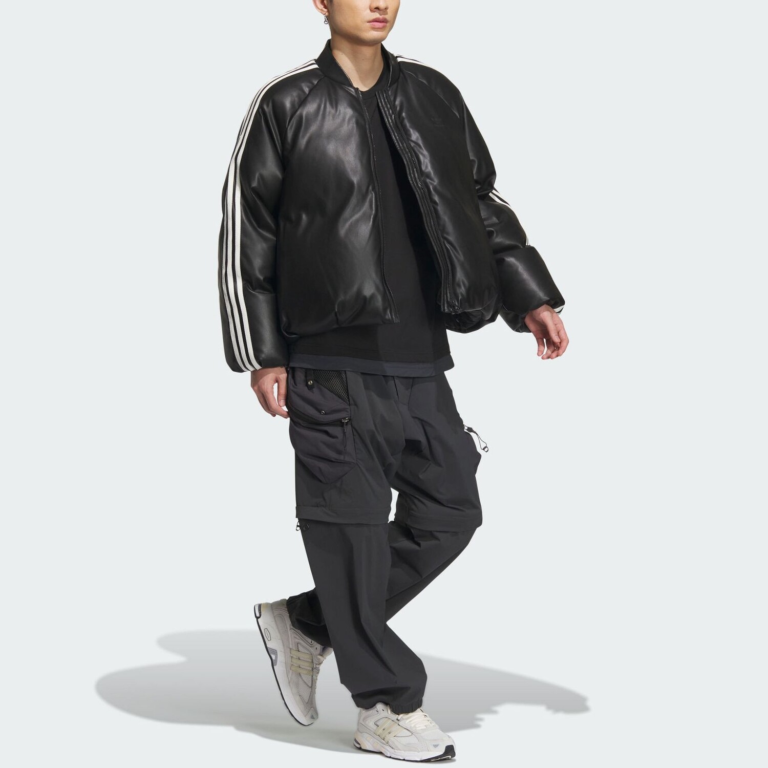 Пуховик унисекс Adidas Originals, цвет Black — фото 4