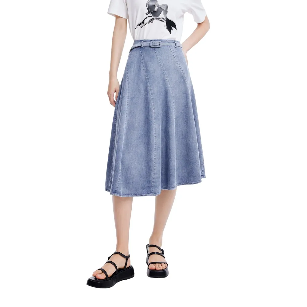 

Юбка Lily Vintage Umbrella denim skirt, синий
