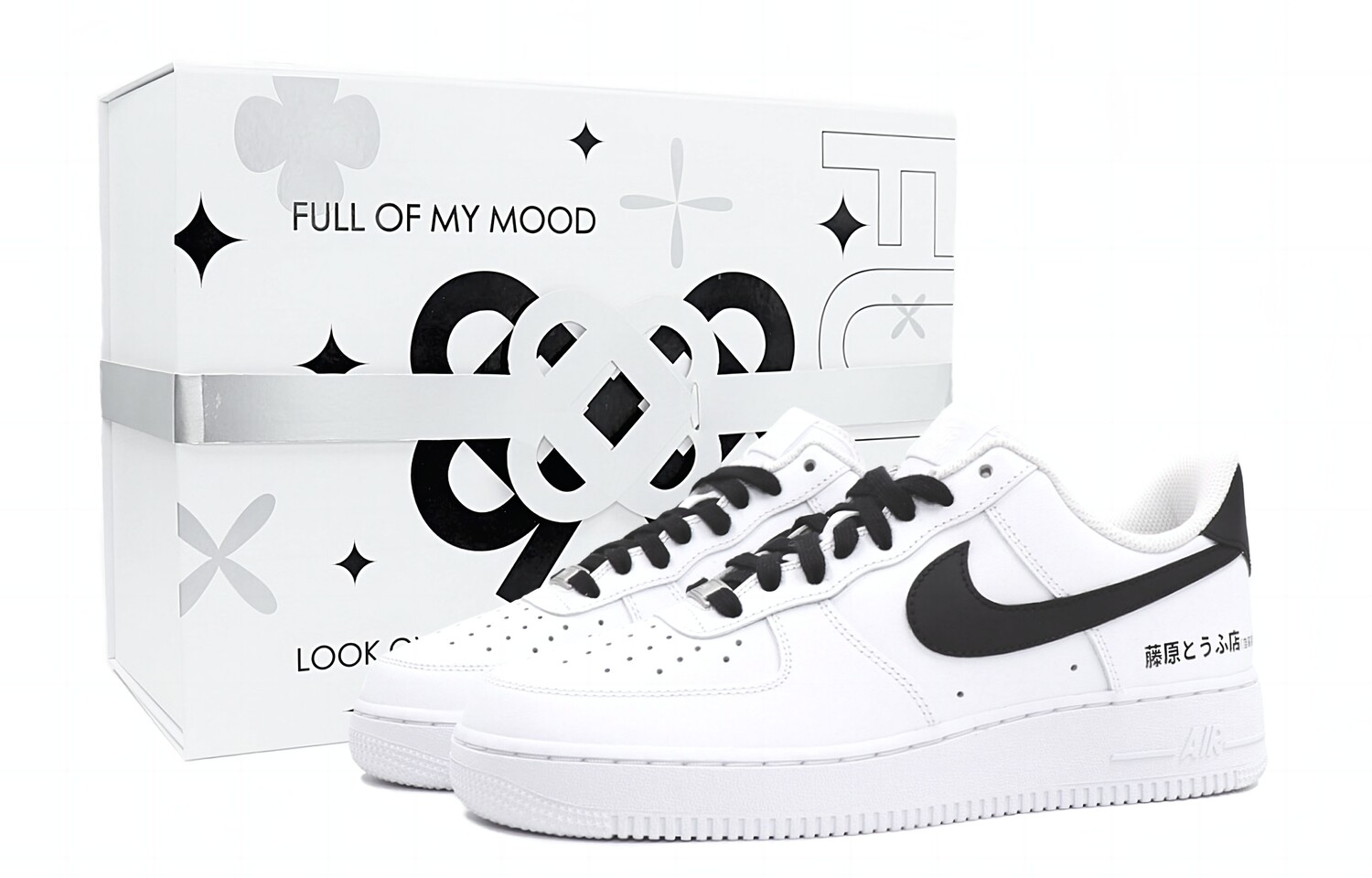 

Кроссовки Nike Air Force 1 Skateboarding Shoes Men Low-top Black/white, белый