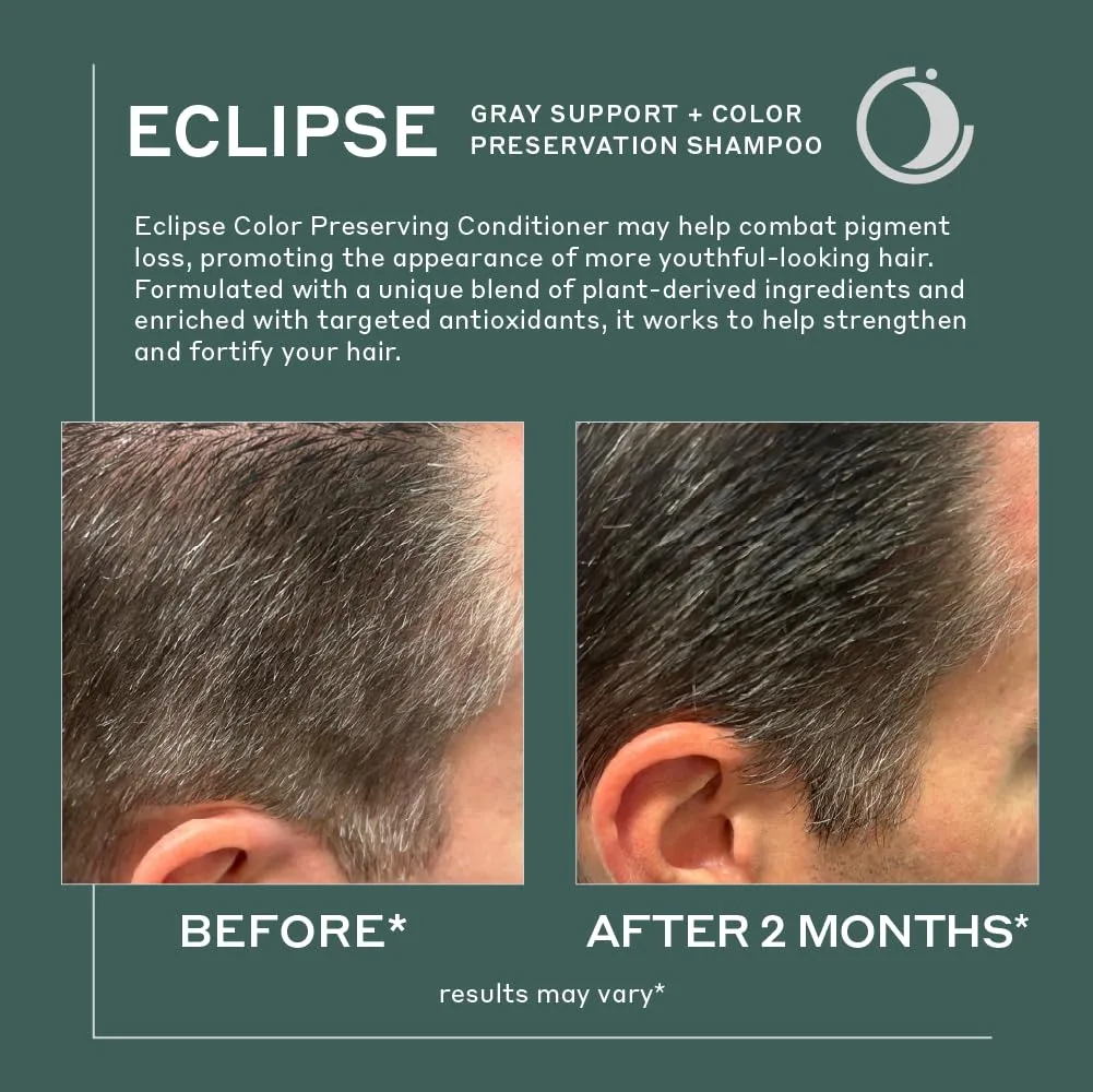 ZENAGEN Eclipse Color Preservation + Gray Support Conditioner для сохранения цвета и ухода за сединой, усиливает яркость, питает и укрепляет волосы, 200 мл, Grey — фото 2