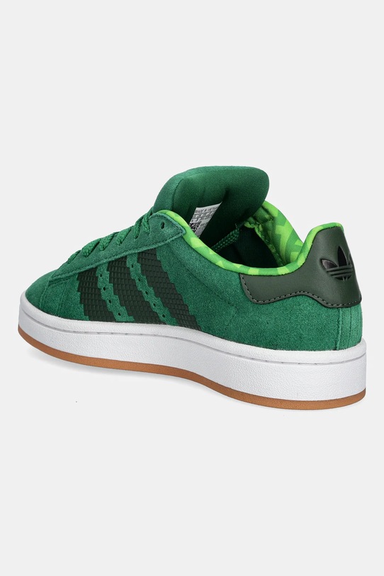 Детские замшевые кроссовки Campus 00s Adidas Originals, зеленый — фото 3