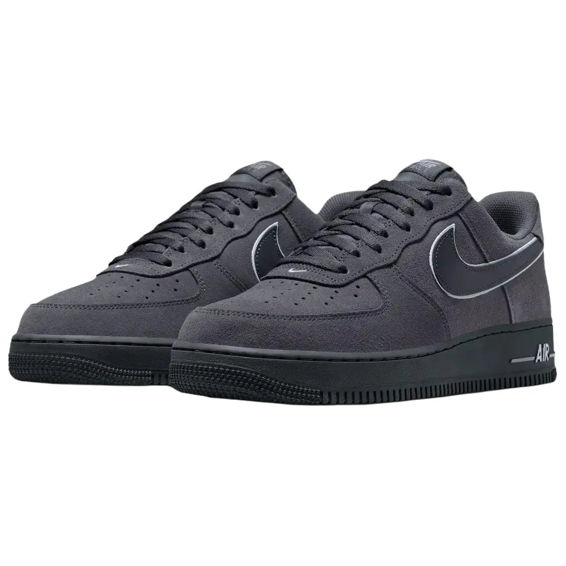 Nike Кроссовки Air Force 1 для скейтбординга мужские темно-серые — фото 4