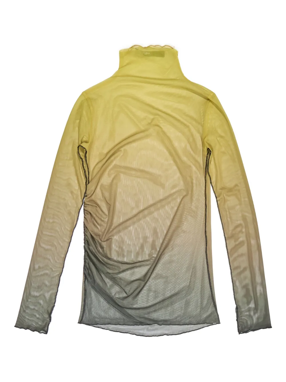 

Сетчатый топ с высоким воротником Bimba Y Lola, желтый