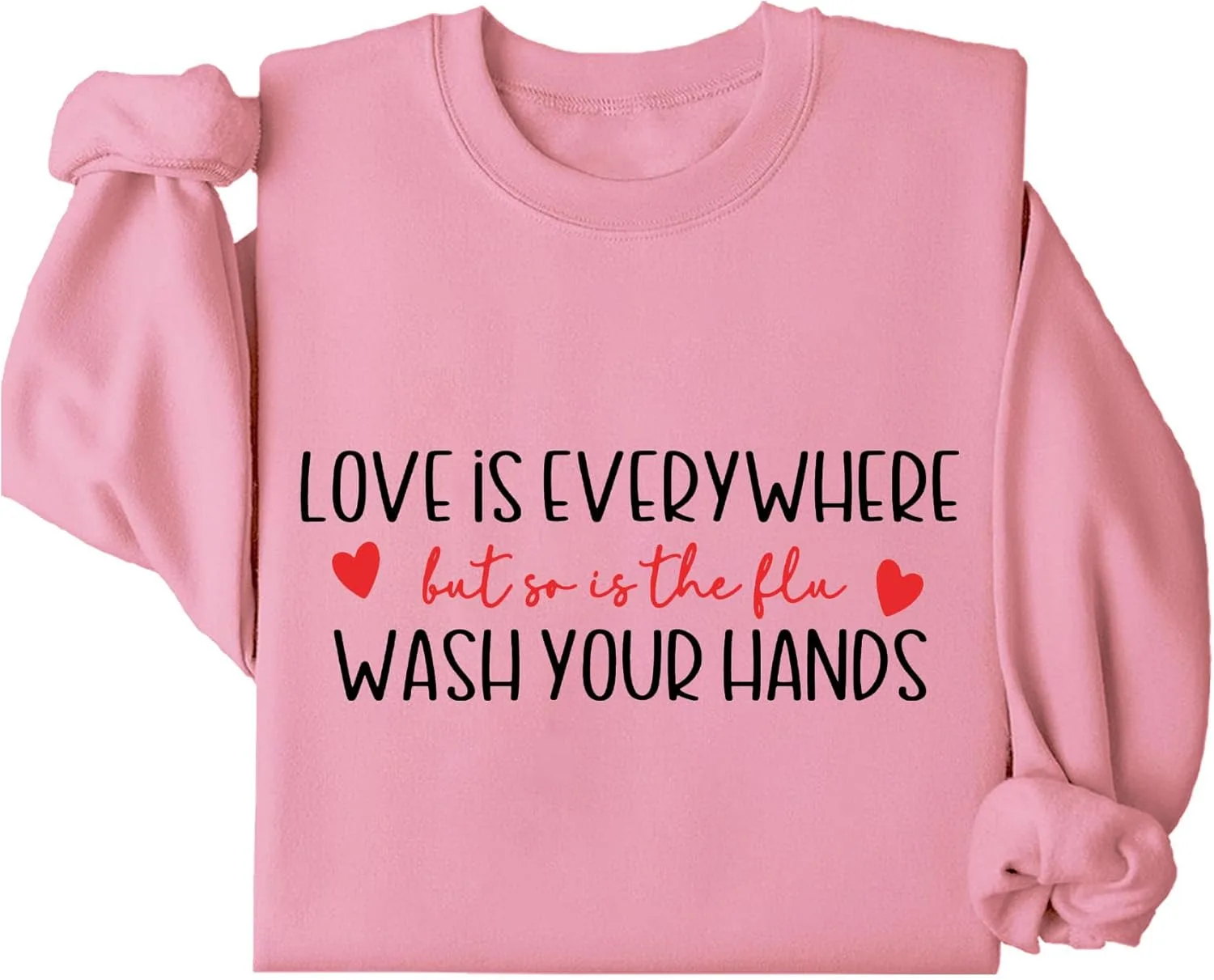 

Толстовка Love Is Everywhere Wash Your Hands, худи Nurse Valentine Batclock