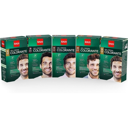 Tinte Para Hombre Gel-Crema №50 Светло-каштановый коричневый Kerzo — фото 3