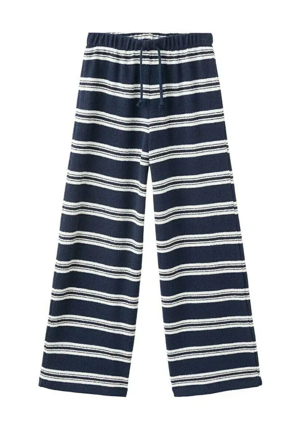 Штаны детские Mango Kids, королевский синий белый — фото 2