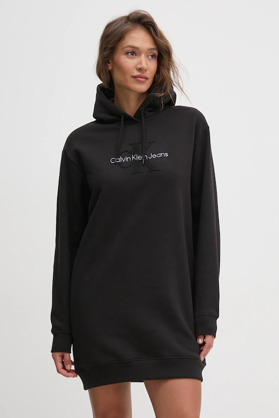 

Хлопковое платье Calvin Klein Jeans, черный